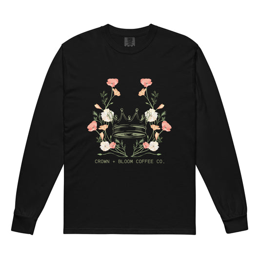 Color Floral Logo Long Sleeve Shirt